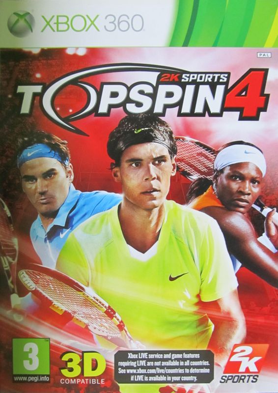 Top Spin 4 box art for Wii